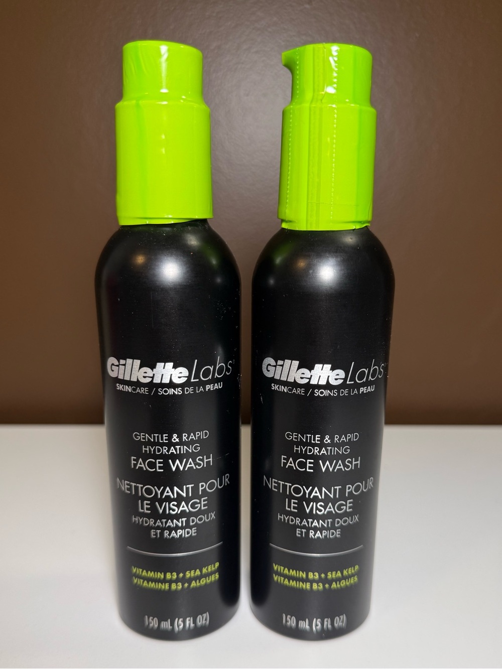 2  PACK Gillette Labs Skincare Face Wash Vitamin B3+ Sea Kelp for Men 5 Oz NEW